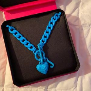 Blue juicy couture necklace